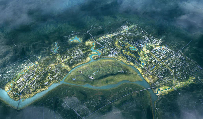 全景鳥瞰。廣陽灣智創(chuàng)生態(tài)城供圖