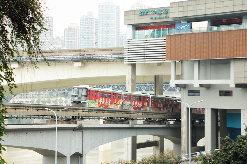 “重慶英才”專列亮相山城。中共重慶市委組織部供圖