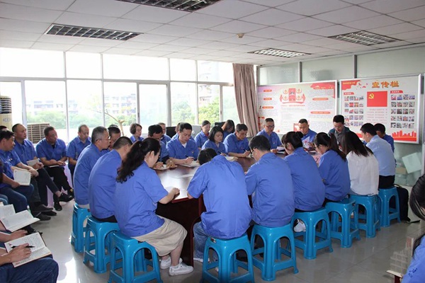 西計(jì)公司主題黨日活動(dòng)深入開(kāi)展“十個(gè)如何”大討論。重慶機(jī)電集團(tuán)供圖