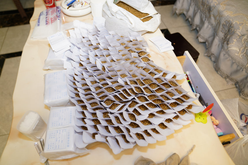 詐騙分子宣稱專治疑難雜癥的“藥丸”。兩江新區(qū)警方供圖