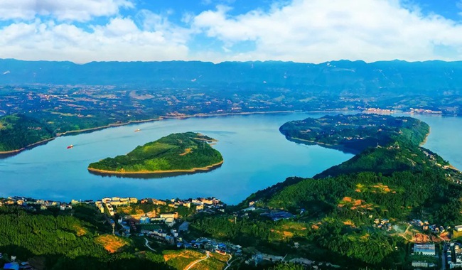忠縣皇華島美麗景色。忠縣縣委宣傳部供圖