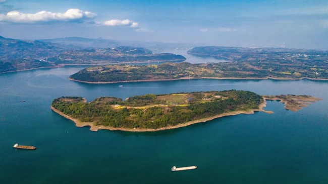 忠縣皇華島美麗景色。忠縣縣委宣傳部供圖