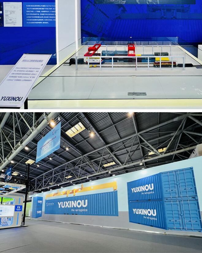 渝新歐公司展區(qū)。重慶交運(yùn)集團(tuán)供圖