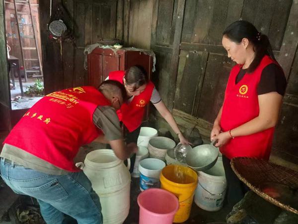 保障村民用水。受訪者供圖