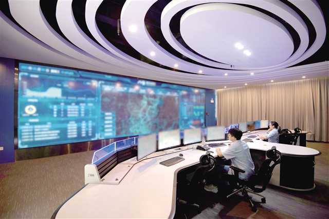 重慶中法供水公司悅來水廠全景數(shù)字智慧中心