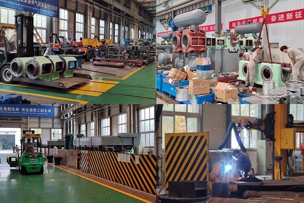 氣壓公司爭(zhēng)分奪秒趕制中石化、廣安宏源等共計(jì)4000余萬(wàn)元訂單產(chǎn)品，集全公司之力把耽擱的時(shí)間搶回來(lái)、把影響的工期奪回來(lái)，保障完成全年目標(biāo)任務(wù)不受影響、不打折扣。重慶機(jī)電集團(tuán)供圖