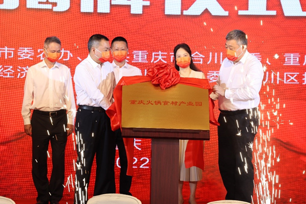 9月8日，重慶火鍋食材產(chǎn)業(yè)園在合川區(qū)揭牌成立。李文靜攝