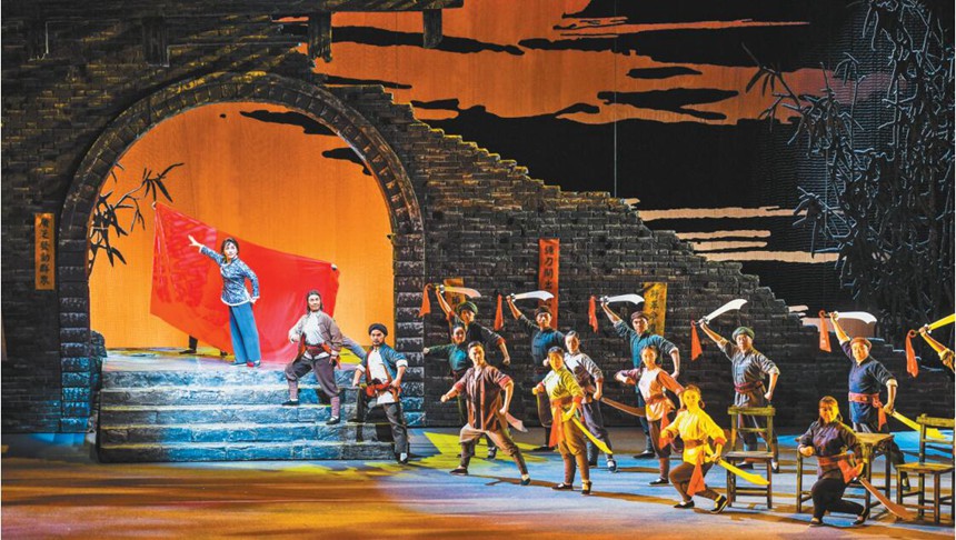 9月11日，由重慶市川劇院創(chuàng)排的川劇《江姐》在重慶川劇藝術(shù)中心上演。記者 齊嵐森 攝/視覺重慶