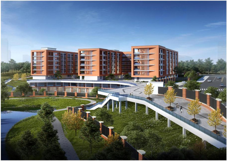 金開中學(xué)效果圖。施工方供圖