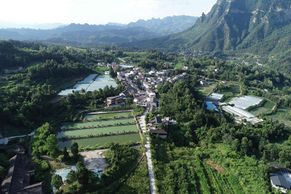 中元村全貌。黔江區(qū)委宣傳部供圖