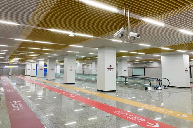 換乘大廳及換乘通道。交通開投軌道集團(tuán)供圖