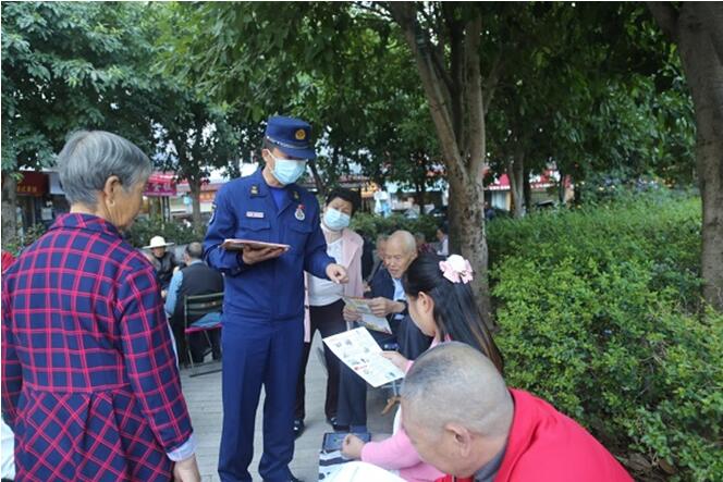 宣傳現(xiàn)場(chǎng)。奉節(jié)縣消防救援大隊(duì)供圖