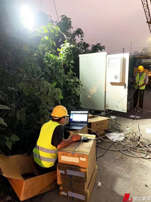 鐵塔兩江分公司維修疫情保障點故障。