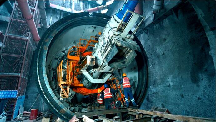 軌道交通6號(hào)線(xiàn)東延伸段進(jìn)入TBM施工階段。重慶交通開(kāi)投集團(tuán)供圖