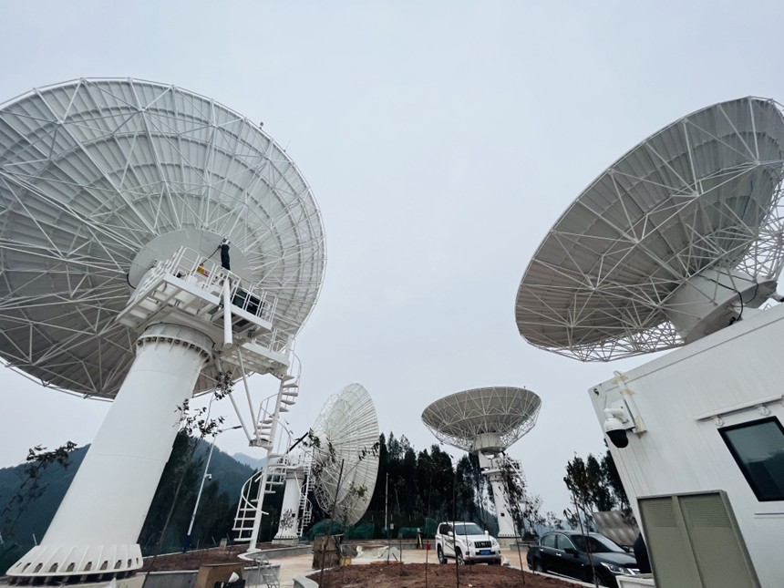 中國復(fù)眼-大規(guī)模分布孔徑深空探測雷達(dá)。受訪者供圖