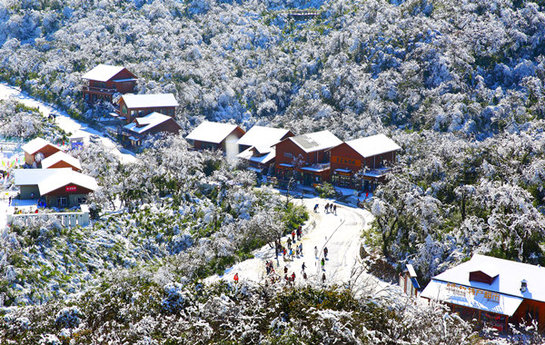 南川冬季雪景。南川區(qū)文化和旅游發(fā)展委員會供圖