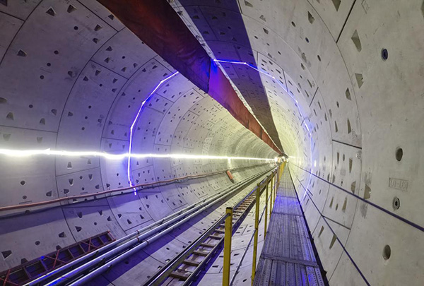 TBM區(qū)間貫通。施工方供圖