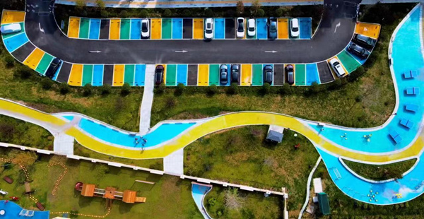 北碚區(qū)將軍路停車(chē)場(chǎng)。 受訪單位供圖