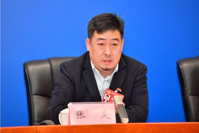 張炎介紹相關(guān)情況。王加喜攝