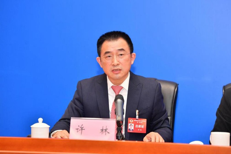 許林介紹相關(guān)情況。王加喜攝