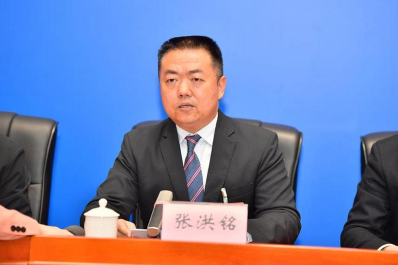 張洪銘介紹相關(guān)情況。王加喜攝