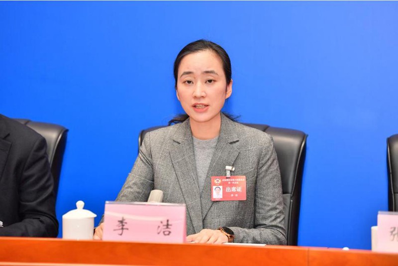 李潔介紹相關(guān)情況。王加喜攝