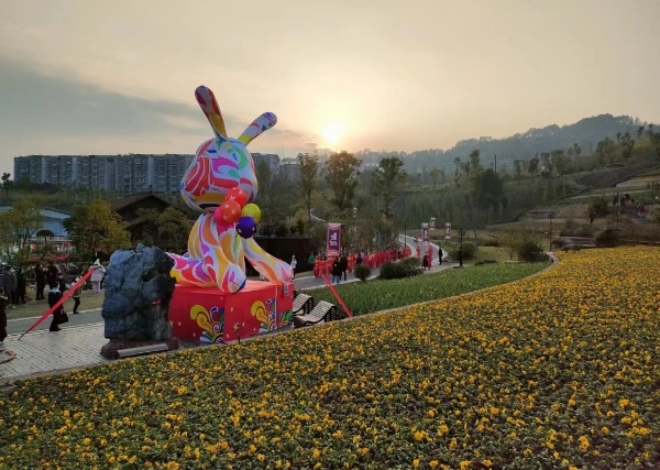 璧山古道灣公園。林霞攝