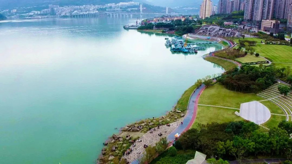 水清岸綠、景美人和。云陽縣委宣傳部供圖