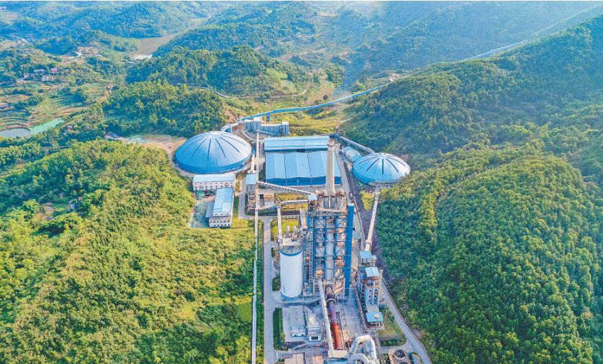 冀東水泥璧山公司廠區(qū)鳥瞰。冀東水泥璧山有限責(zé)任公司供圖