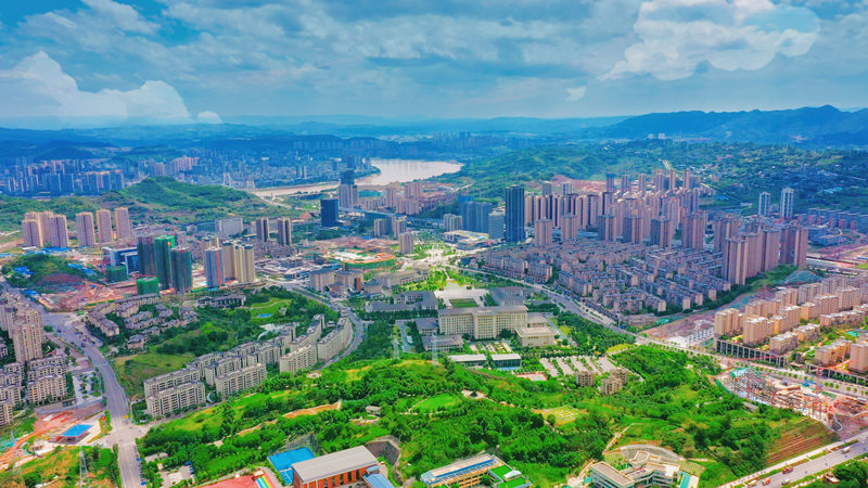 江津區(qū)濱江新城。江津區(qū)委宣傳部供圖