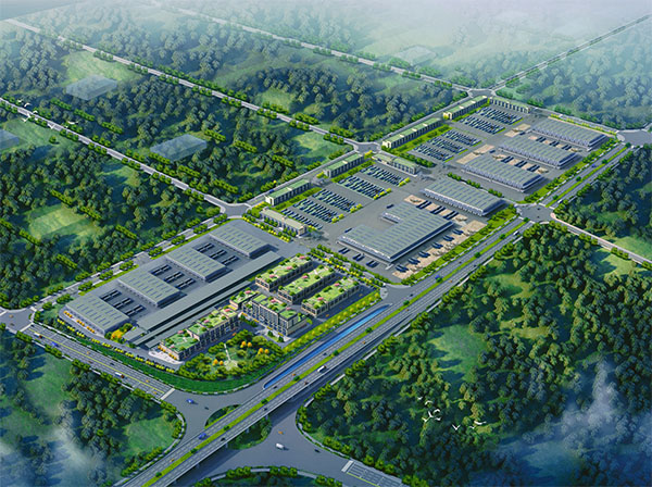 支持的武陵山倉儲物流樞紐建設項目（效果圖）。農(nóng)發(fā)行重慶市分行供圖