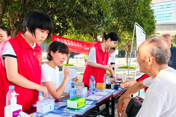 活動現(xiàn)場。江津區(qū)中醫(yī)院供圖