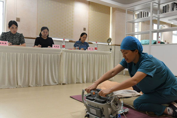 危重孕產(chǎn)婦救治項目考核。璧山區(qū)婦幼保健院供圖