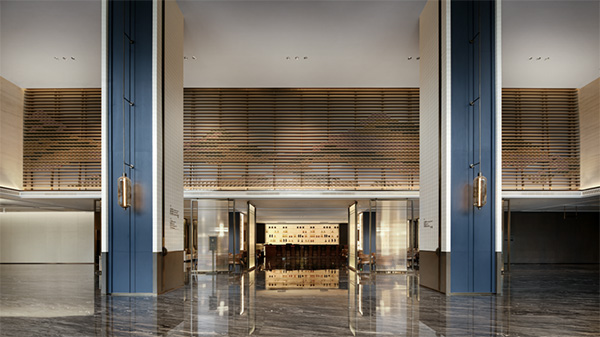 酒店大堂入口實景圖。金隅地產(chǎn)供圖