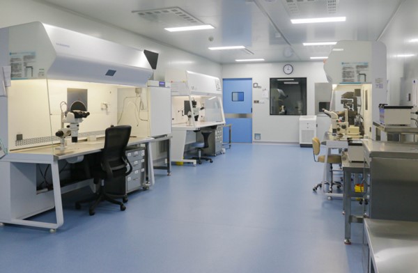 生殖醫(yī)學(xué)中心內(nèi)部。重慶安琪兒婦產(chǎn)醫(yī)院供圖