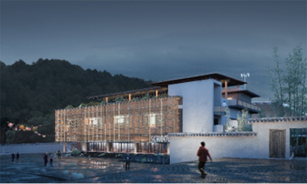 天津大學(xué)團(tuán)隊作品《江濱一社》效果圖。凱德供圖