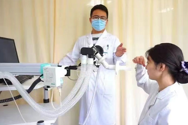 肺功能檢測(cè)培訓(xùn)。重慶醫(yī)科大學(xué)附屬第三醫(yī)院供圖