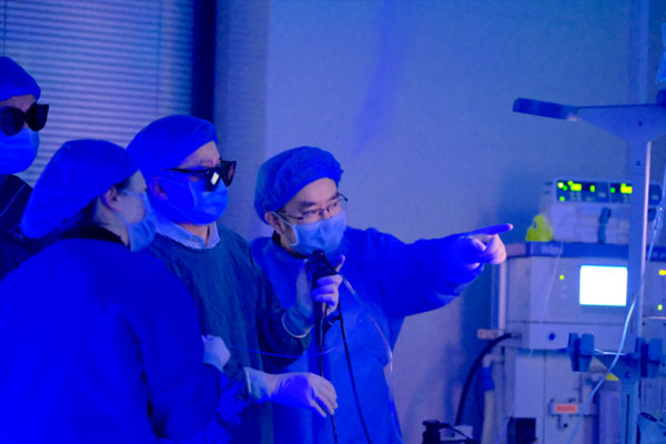 手術(shù)進(jìn)行中。重醫(yī)附屬璧山醫(yī)院供圖
