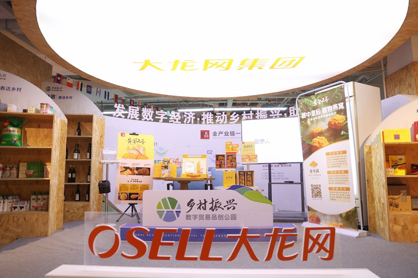 大龍網(wǎng)產(chǎn)品展區(qū)。向詩佳攝