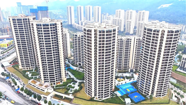 中國電建地產(chǎn)洺悅城·璽悅交付實景圖。中國電建地產(chǎn)供圖