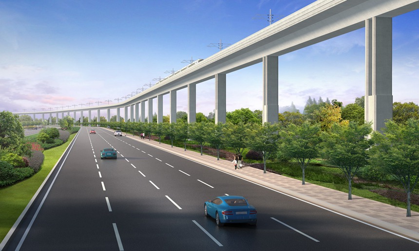 采用節(jié)段拼裝工藝的橋梁。林同棪國際工程咨詢（中國）有限公司