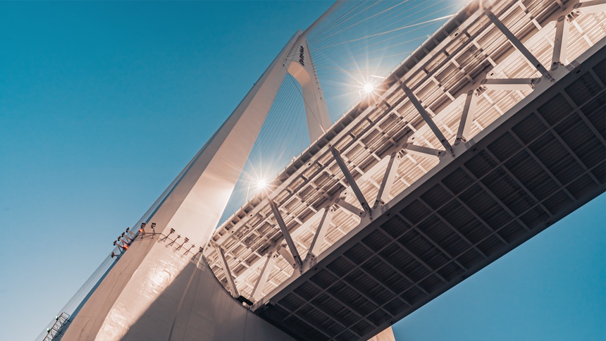 白居寺長江大橋。袁展鵬攝