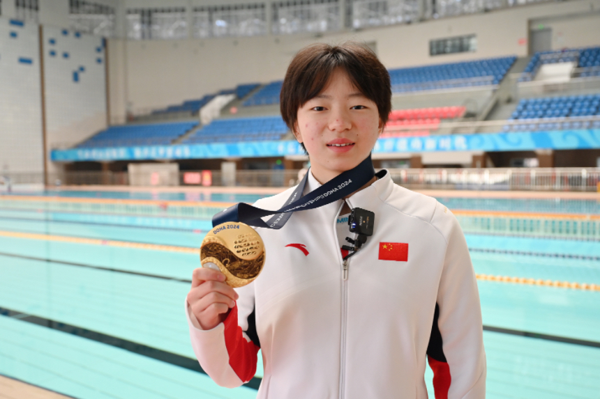 14歲重慶小將龔真琦。鄒樂攝