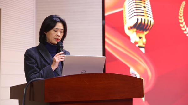 廖淑梅致辭。重慶西區(qū)醫(yī)院供圖