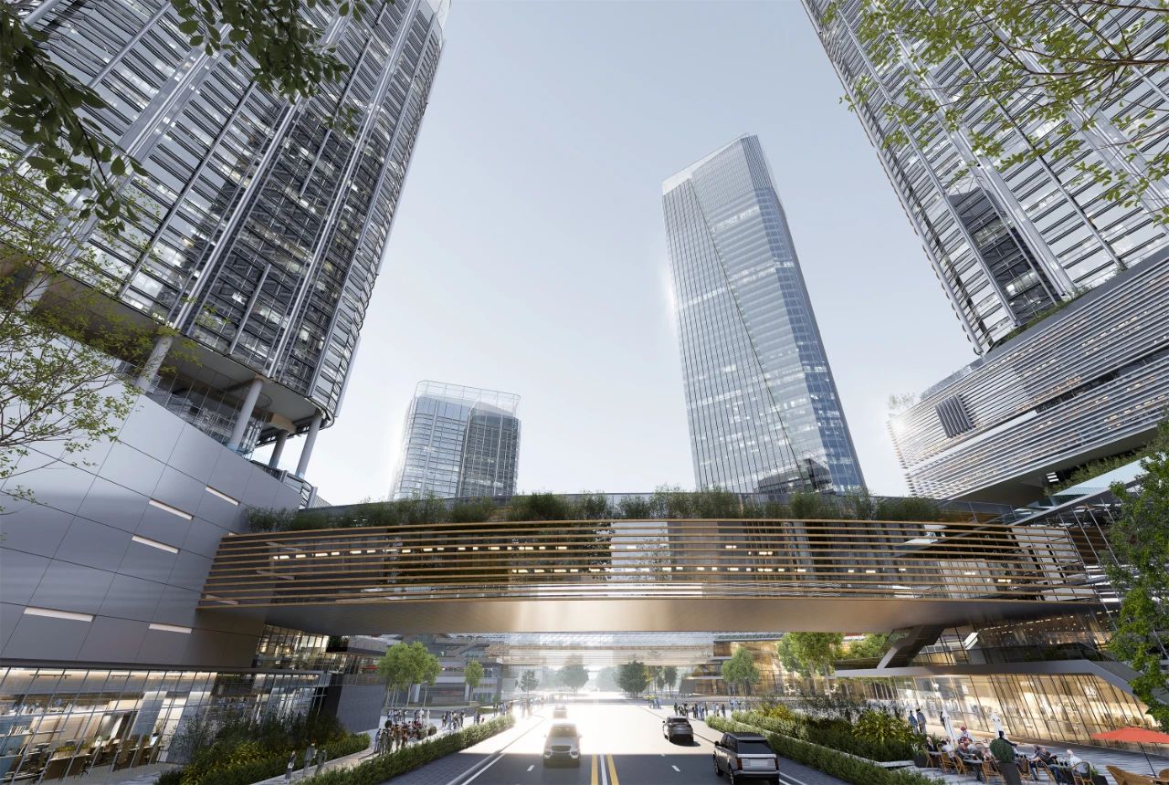 重慶東站核心區(qū)效果圖。重慶交通開投集團(tuán)供圖