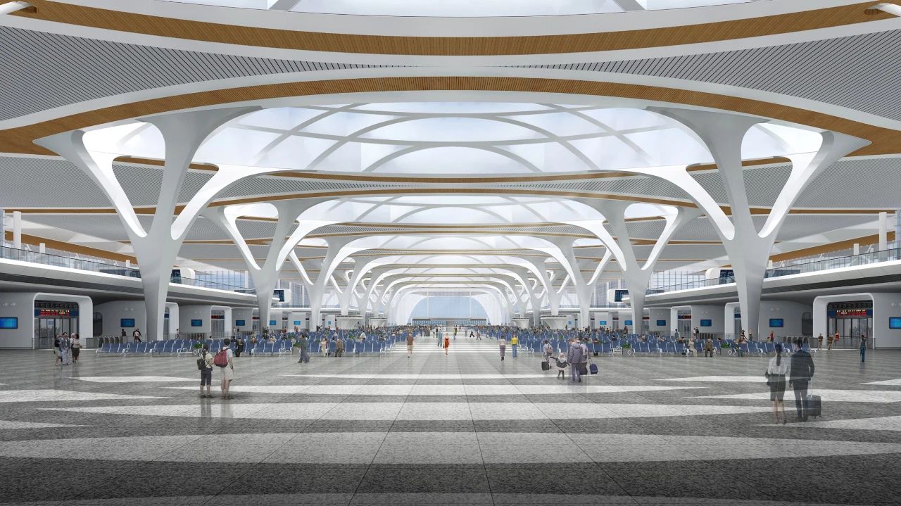 重慶東站效果圖。市住房城鄉(xiāng)建委供圖