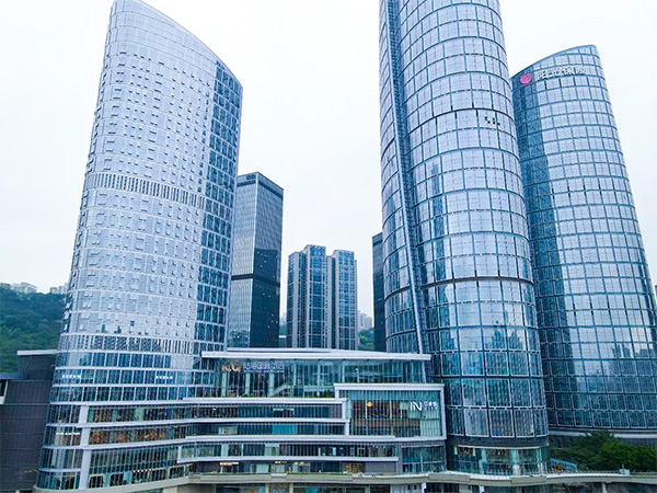 陸海國際中心項目實景。重慶萬科供圖