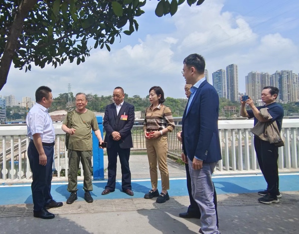 工作推進(jìn)現(xiàn)場(chǎng)。沙坪壩區(qū)交通局供圖