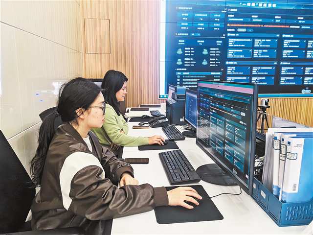 永川區(qū)中山路街道工作人員在調(diào)度“一表通”臺賬。記者 周雨 攝\視覺重慶