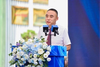 渠浩致辭。重慶愛成大坪眼科醫(yī)院供圖